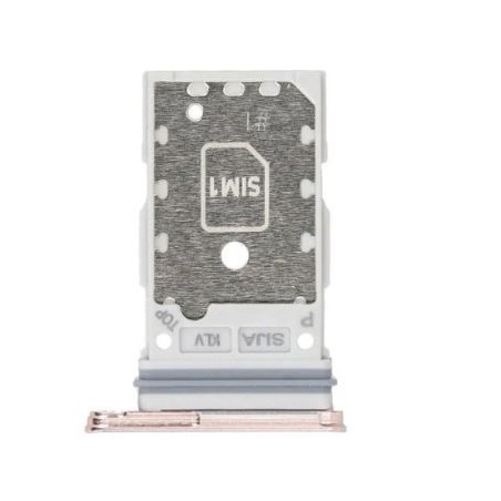 Tiroir SIM pour Samsung Galaxy S22 (S901B), S22 Plus (S906B) Rose Or