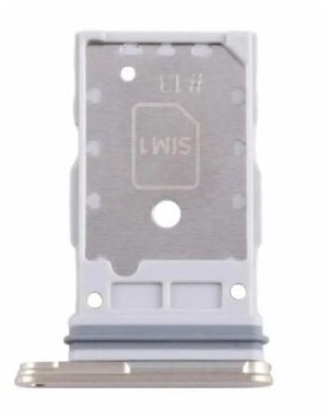 Tiroir SIM pour Samsung Galaxy S24 (S921B) / S24 Plus (S926B) Crème