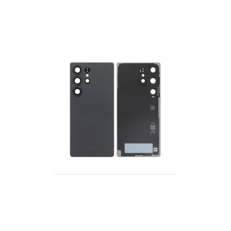 Vitre arrière pour Samsung Galaxy S25 Ultra (S938B) Noir Absolu Titane