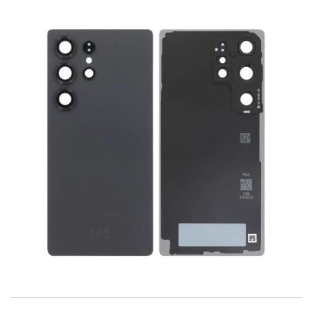 Vitre arrière pour Samsung Galaxy S25 Ultra (S938B) Noir Absolu Titane
