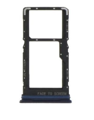 Tiroir SIM pour Xiaomi Redmi Note 9 Pro 5G Bleu Azur