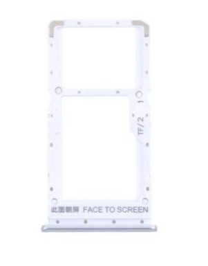Tiroir SIM pour Xiaomi Redmi Note 10 5G / Poco M3 Pro 5G Argent Chrome