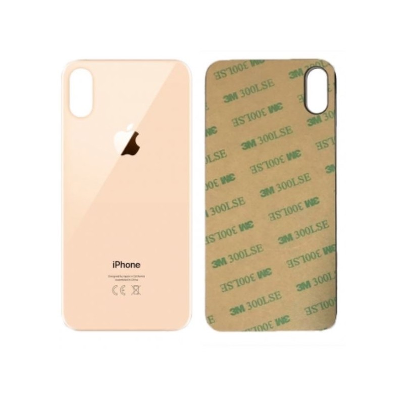 Vitre arrière pour iPhone Xs Max Or