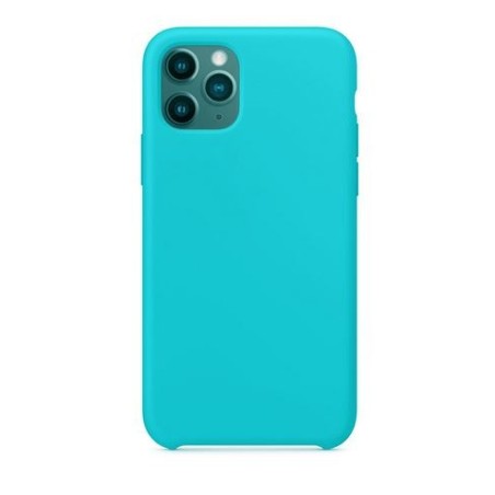 Coque en Silicone rigide iPhone 12/12 Pro Bleue