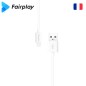 Câble Fairplay SENECIO USB à Lightning 1m Blanc