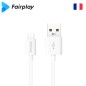 Câble Fairplay SENECIO USB à Micro-USB 1m Blanc