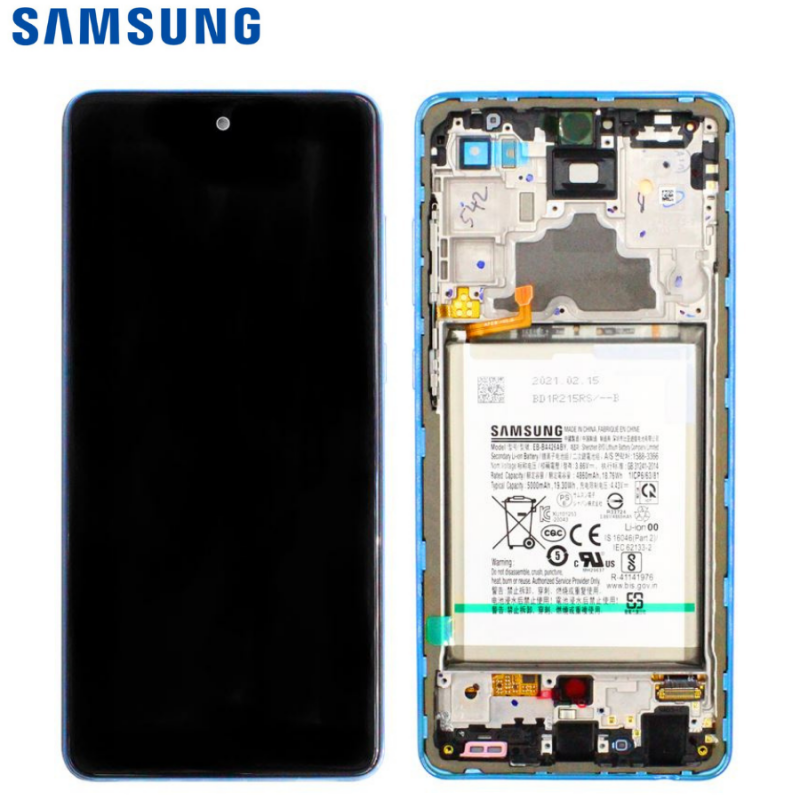 Ecran Complet+Batterie Samsung Galaxy A72 4G/5G (A725F/A726B) Bleu