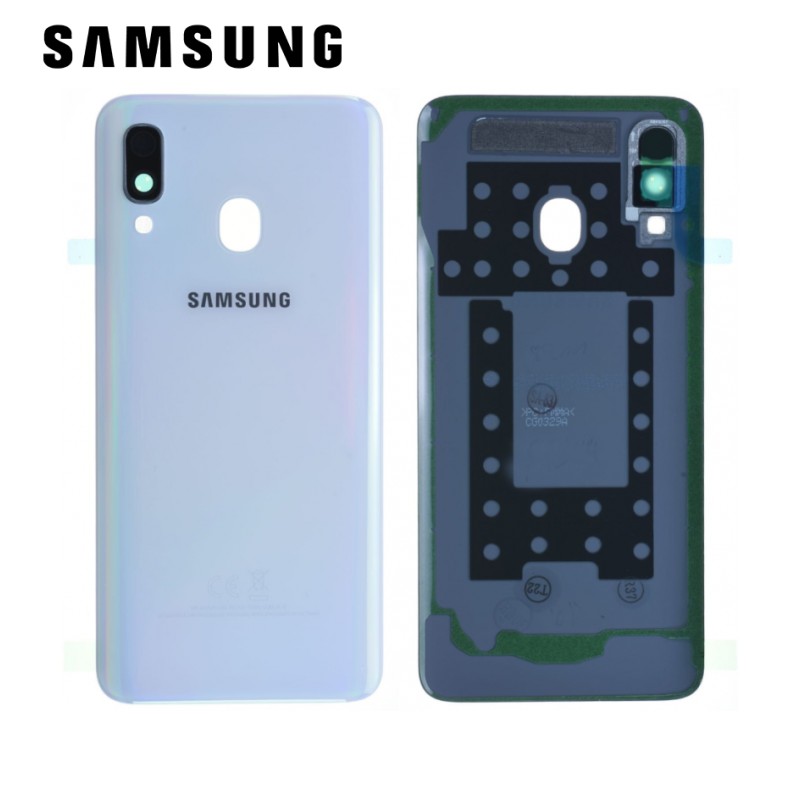 Cache arrière Samsung Galaxy A40 (A405F) Blanc
